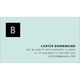 Block Initial Contact Cards - Raised Ink Image 4 of 4